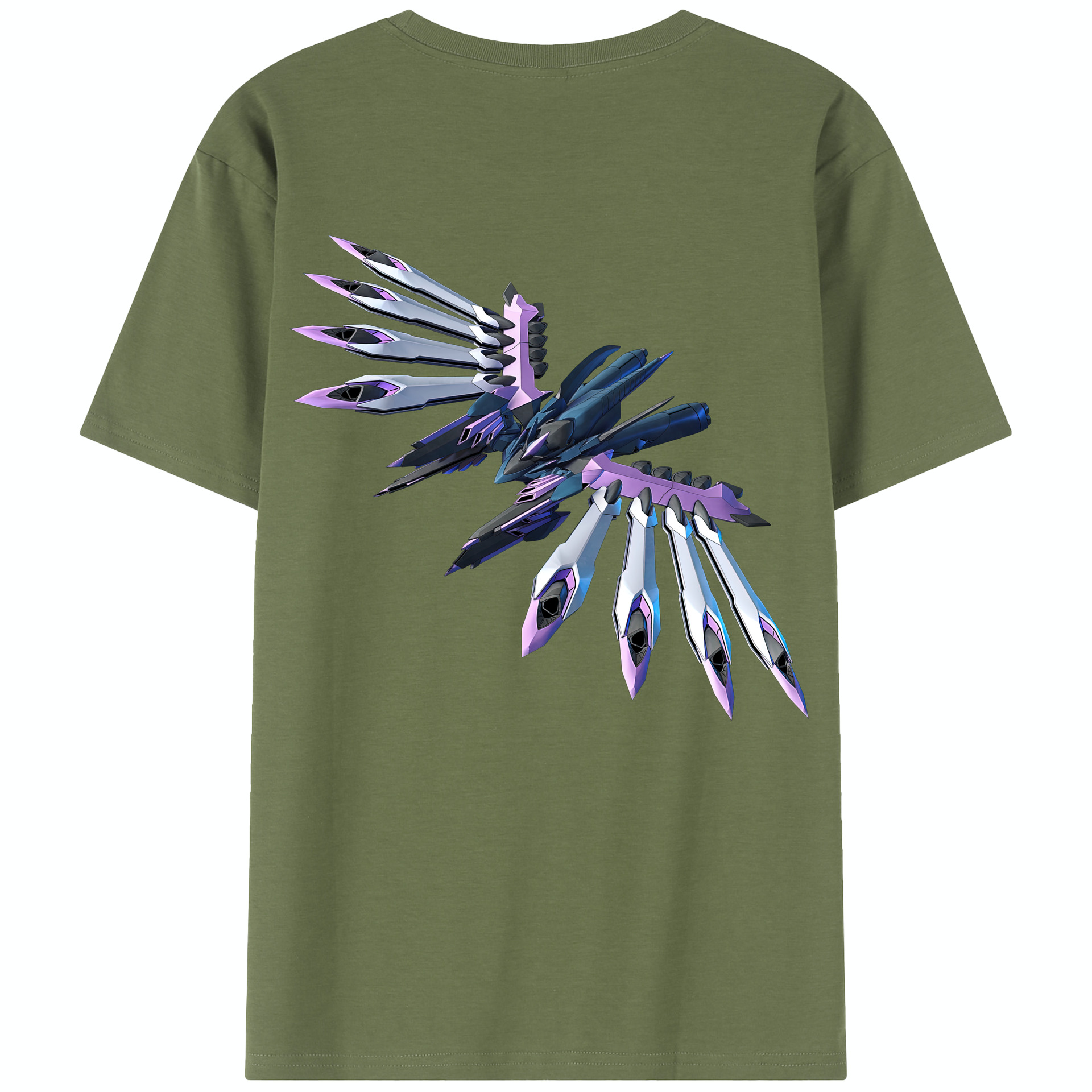（画像用） 機動戦士ガンダム Mobile Suit Gundam 綿100％半袖Tシャツ（背面プリント）